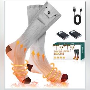 Electric Heated Socks - Gray